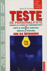 Teste de personalitate - Horst H. Siewert foto