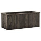 Gossi strat inaltat, gri inchis, 74 x 32 x 30 cm, lemn masiv de pin