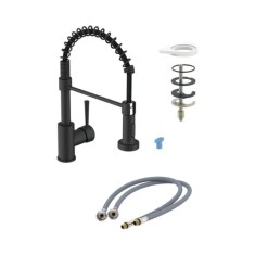 Baterie Bucătărie Negru Mat Tiber &ndash; Robinet Chiuveta