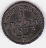 GERMANIA Prussia 1 Pfenning William I 1873 B Hannover, Europa