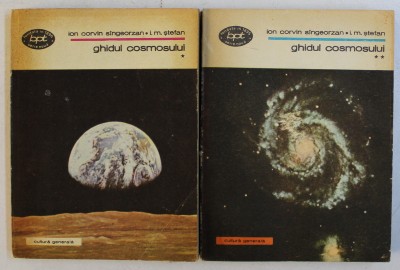 GHIDUL COSMOSULUI de ION CORVIN SINGEORZAN si I.M. STEFAN , VOLUMELE I - II , 1980 foto