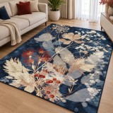 Cumpara ieftin Covor Kolibri 11655-842, Marime 80 x 150 cm, Albastru, Bej, Inaltime Fir 9 mm, Antialergic, Polipropilena, Living, Dormitor, Hol