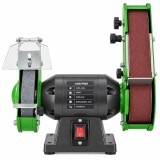 Cumpara ieftin Polizor electric de banc combinat cu disc si banda &ndash; 450W, 2950 rpm, 150 x 20 x 12.7 mm &ndash; protectie scantei &ndash; KRAFTNER &ndash; KF-9825
