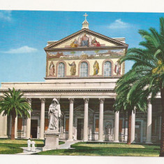 FA54-Carte Postala- ITALIA- Roma, Basilica S. Paolo, necirculata 1968