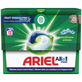 Detergent Automat Capsule Ariel Pods Mountain Spring, 12 spalari