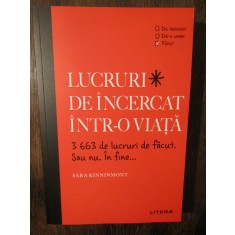 Lucruri de &icirc;ncercat &icirc;ntr-o viață. 3669 de lucruri de făcut. Sau nu. Kinninmont
