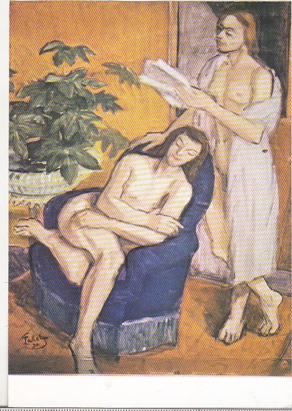 bnk cp Constanta - Muzeul de arta - Pallady - Lectura - necirculata