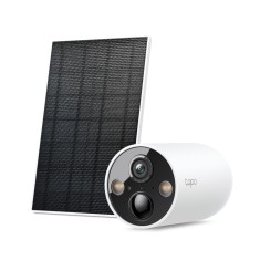 Kit camera de supraveghere TP-Link Tapo TC85, 2K, Wireless, Night Vision, Microfon + Panou solar TP-Link Tapo A201