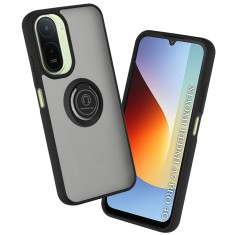 Husa Xiaomi Redmi A7 Pro 4G Asteroid GSM Glinth cu inel suport stand magnetic, negru