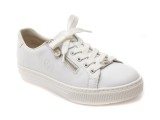 Pantofi sport RIEKER albi, L59L1, din piele naturala
