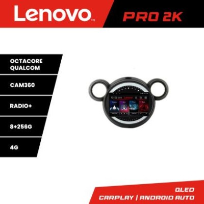 Navigatie Mini 2011-2015 cu sistem CIC 8 core QLED 2K 8+256 360 Android Waze USB Navigatie Internet Youtube Radio Lenovo CarStore Technology foto
