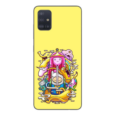 Husa compatibila cu Samsung Galaxy A71 Silicon Gel Tpu Model Adventure Time Poster foto