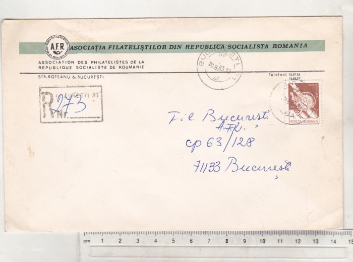 bnk fil Plic circulat AFR din RSR - 1983