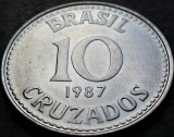 Cumpara ieftin Moneda EXOTICA 10 CRUZADOS - BRAZILIA, anul 1987 * cod 4761 A