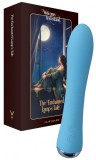 Vibrator WowGenie FairyGasm, 9 Moduri Vibratii, Functie Incalzire, Silicon, USB, IPX7, Albastru, 17.5 cm