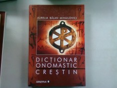 DICTIONAR ONOMASTIC CRESTIN - AURELIA BALAN MIHAILOVICI foto