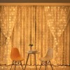 Instalatie craciun, tip perdea, ip44, 4 m x 2 m, 480 led-uri, alb cald, 8 jocuri de lumini, 31v, ip44, ghirlanda luminoasa, interconectabila, prelungi, Flippy