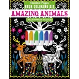 Creative Pages Neon Coloring Kit Amazing Animals