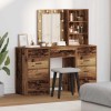 VidaXL Masă de Machiaj 3 pcs Maro 40 x 41 x 135 cm Lemn compozit 3334225