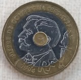 (S) MONEDA FRANTA - 20 FRANCS 1994, 100 ANI COMITETUL OLIMPIC INTERNATIONAL