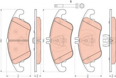 Set placute frana,frana disc MERCEDES E-CLASS (W212) (2009 - 2016) TRW GDB1737 foto
