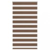 Jaluzea tip zebra maro lățime țesătură 75,9 cm poliester