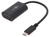 Adaptor USB 3.0 la USB C, 0.2m, Negru