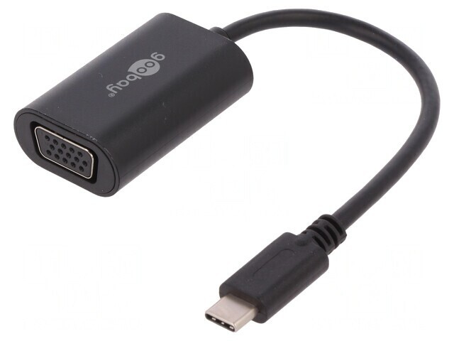 Adaptor USB 3.0 la USB C, 0.2m, Negru