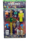 Set figurine Minecraft cu accesorii - My Buildings