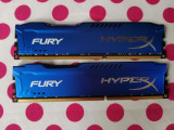 Kit Memorie Ram HyperX Fury Blue 16 GB (2 X 8 GB) 1600 Mhz., DDR 3, Kingston