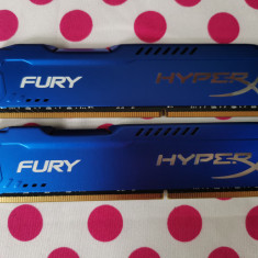 Kit Memorie Ram HyperX Fury Blue 16 GB (2 X 8 GB) 1600 Mhz.