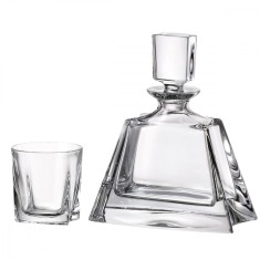 Set Pahare Whisky Cristal Bohemia cu Decantor Kathrene COD: 854 foto
