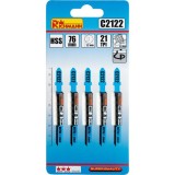 Cumpara ieftin Panza, lama, fierastrau pendular, pentru metal, HSS, prindere tip T, taiere curbata, 21 TPI, set 5 buc, 76 mm, Richmann