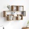 vidaXL Raft de perete stejar artizanal 82 x 15 x 51 cm Lemn compozit 875183