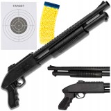 Replică pușcă Mossberg 500, cu arc, 6 mm BB, cu hop-up și set de bile