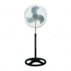 Ventilator cu picior Albatros, 70 W, 3 viteze, 45 cm, oscilatie 80 grade, Negru/Argintiu