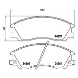 Placute frana Hyundai Terracan (Hp) 02.01-03.08, Terracan (Hp) 06.01-03.08, Fata, BREMBO