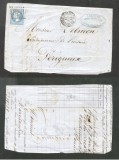 France 1864 Postal History Rare Front Cover Paris to Perigueux DB.489