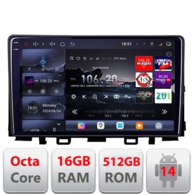 Navigatie Kia Stonic 2016-2020 Android radio gps internet 8 core QLED 2K 16+512 360 Edotec CarStore Technology foto