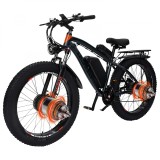 Bicicletă electrică GUNAI GN88 Motor dublu 2000W 26 inch Fat Tire Mountain Bike cu baterie 48V 23AH 21-viteze