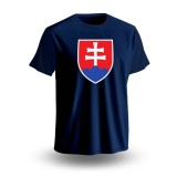 Echipa națională de hochei tricou de bărbați Slovakia National Emblem Navy - XS