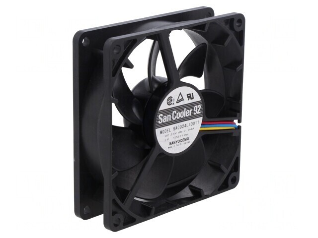 Ventilator axial 24V DC 92mm 48m3/h