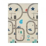 Covor joaca pliabil din spuma, U-Grow, 180 x 120 x 1 cm, Circuit