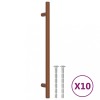 Manere de dulap, 10 buc., bronz, 192 mm, otel inoxidabil