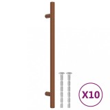 Cumpara ieftin Manere de dulap, 10 buc., bronz, 192 mm, otel inoxidabil