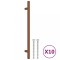 Manere de dulap, 10 buc., bronz, 192 mm, otel inoxidabil