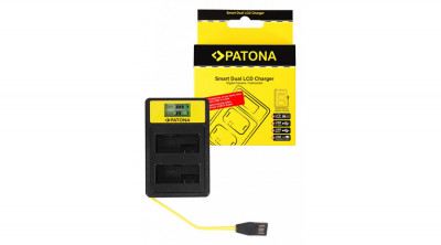 PATONA &amp;Icirc;ncărcător USB Smart Dual LCD Canon LP-E8 550D 600D 650D 700D - Patona foto