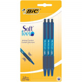 Bic Pix Retractabil Soft Feel Varf Mediu Pasta Albastra 3 Bucati 32504269