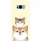 Husa silicon pentru Samsung S8 Plus, Two Cat