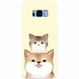 Husa silicon pentru Samsung S8 Plus, Two Cat